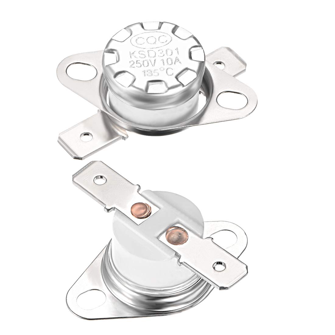 uxcell KSD301 Thermostat 135°C/275°F 10A Normal Closed N.C Adjust